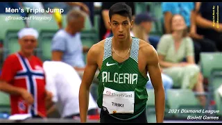 Men's Triple Jump (Broadcast Version).  Bislett Games. Diamond League. Bislett Stadium, Oslo. 7/1/21