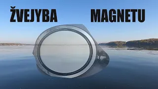 Žvejyba magnetu  Kaune prie Nemuno  03 19