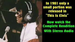 Elvis Presley - Always On My Mind - 30 March 1972 Mock Studio Session - Re-edited with Stereo audio