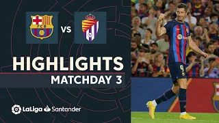 Highlights FC Barcelona vs Real Valladolid (4-0)