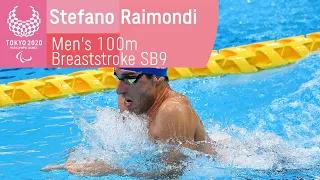 Stefano Raimondi Wins Men's 100m Breaststroke SB9 Final | Swimming | Tokyo 2020 Paralympics