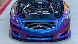 Boost Leaks fixed on my TURBO G37!! | *alot faster!*