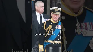 Prince Andrew Seemingly Feels Tense Around King Charles #princeandrew #kingcharles #royalfamily