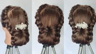 Beautiful hairstyle for short hair | easy hairstyle for beginners| new hairstyle for girls