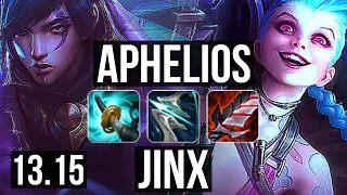 APHELIOS & Soraka vs JINX & Senna (ADC) | 10/1/10, 67% winrate, Legendary | NA Challenger | 13.15