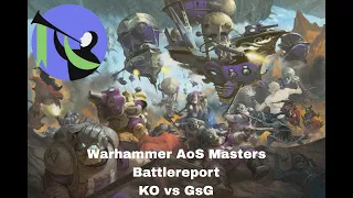 Warhammer Age of SIgmar Masters Battlereport. Kharadron overlords vs Gloomspite Gitz