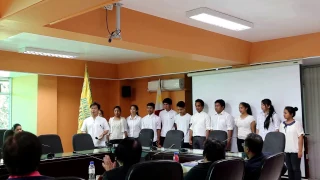 BSU Glee Club with US Chief Deputy of Missions to the Philippines