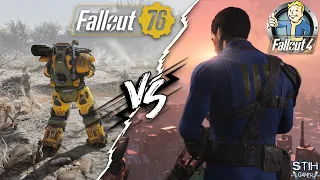 Fallout 4 VS Fallout 76 ➤ Где Выше Урон и Сложнее игра?