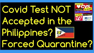 Covid Test NOT accepted in the Philippines? New Rule April 6th #covidupdates #coachfredtagalog