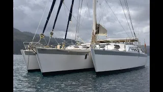 24 m TRIMARAN Sailing Yacht For Sale with Greek Charter License Full Walkthrough