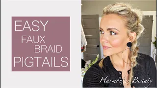 Easy faux braid tutorial