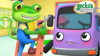 Bobby Bus' Broken Windscreen | Gecko's Garage | Trucks For Children | Cartoons For Kids