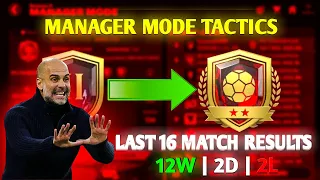 BEST FC MOBILE MANAGER MODE TACTICS #fcmobile #fifamobile