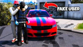KIDNAPPING People as a FAKE UBER Driver in GTA 5 RP