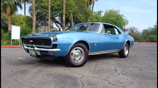 1967 Chevrolet Chevy Camaro RS SS 396 4 Speed in Blue & Ride on My Car Story with Lou Costabile