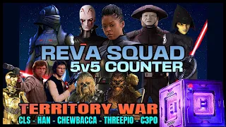 [5v5] REVA INQUISITOR SQUAD COUNTER w/CLS SQUAD - TERRITORY WAR - SWGOH