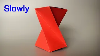 ABC TV | How To Make Twisted Box (Slowly) - Origami Craft Tutorial