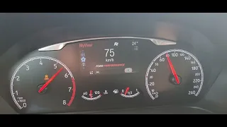 Ford Fiesta ST MK8 1.5 Ecoboost Revo stage 1, Milltek 0-150 km/h, acceleration.