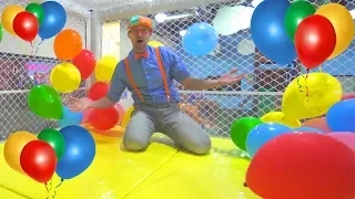 Blippi at the Indoor Playground to Learn Colors | Educational Videos for Toddlers