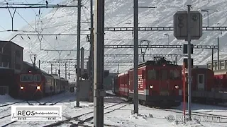 2001 [SDw] Bahnhof Andermatt, FO high noon - Shunting the Glacier Restaurant and more!