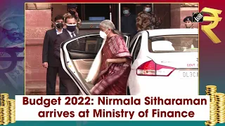 Budget 2022: Nirmala Sitharaman arrives at Ministry of Finance