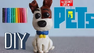 Secret Life of Pets FUNKO mini max CUSTOM DIY with modeling clay! How to make Max, Toys Kids