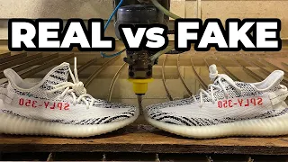 Yeezys Cut Open and Compared with 60,000 PSI Waterjet
