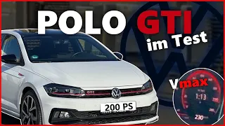 Autobahn - Speed Test: VW Polo GTI 😍 so schnell fährt, der sportliche Volkswagen (der 6. Generation)