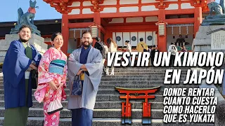 Como rentar un kimono en Japon - Kimono Rental Kyoto Aiwafuku Fushimi Inari
