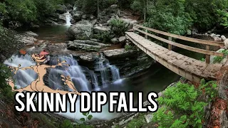 hiking to skinny dip falls