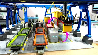 Automated lego train container terminal E37: Reviving the blue crane