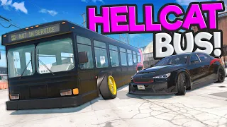 Hellcat Bus Mod is Awesome for Police Chases in BeamNG Drive Mods!