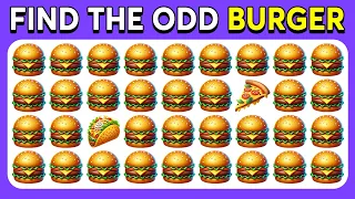 Find the ODD One Out | Junk Food Edition! 🍔🍕🍩 | Emoji Quiz | Easy, Medium, Hard | Quiz Forest