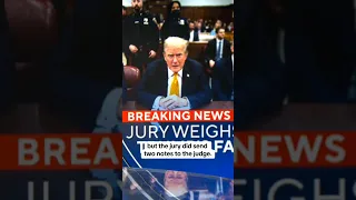 Trump trial ends first day of jury deliberations without a verdict #shorts