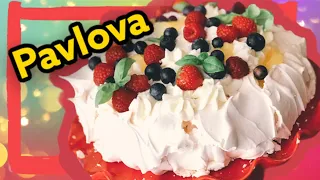 Pavlova cake with lemon curd 🍋/ Шикарный рецепт бесподобного торта Анна Павлова с лимонным курдом