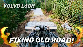 Repairs old road 🚜 Rocket scientist in wheel loader # 15 * Volvo L60H *