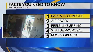 KRQE Newsfeed: Parents face charges, Air races in Roswell, Spring-like weather, Statue proposal, Poo