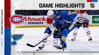 Canadiens @ Blues 10/29 | NHL Highlights 2022