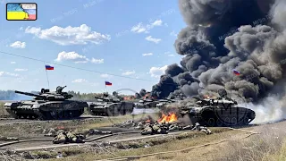 SURPRISE FROM THE SKY! US F-16s Destroy 27 Russian T-90 Tanks on the Border