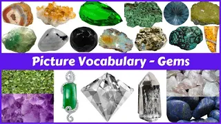 25 Gems names in English with pictures | Picture Dictionary | Learn Entry