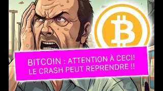 BITCOIN - LE CRASH PEUT REPRENDRE - ATTENTION À CECI 🚨  #bitcoin #crypto #bullrun