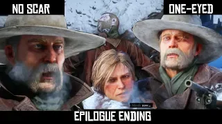 Epilogue Ending - One-eyed Micah vs No Scar Micah - Plus The Corpse of Micah Bell Location - RDR2