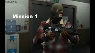 GTA5 Game Play First intro "BANK ROBBERY" Mission Very Beautiful Mission in 1080p 60 FPS