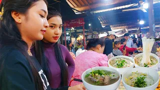 Cambodia Beef Noodle Soup, Spring Roll, Fried Rice, Fried Noodles, Beef Skewer - Best Street Food