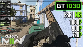 GT 1030 | COD Modern Warfare 2 BETA - 1080p, 900p, 720p, FSR, NIS