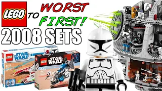 LEGO Worst to First | ALL LEGO Star Wars 2008 Sets!