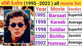 boby deol all movie list (1995-2022) boby deol hit and flop movies