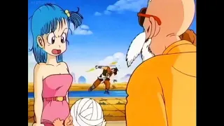 Dragon Ball - Krillin Pulls Down Bulma's Shirt - English Dub