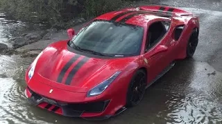 2018 Ferrari 488 Pista with 710hp in Zürich l Start up l Revs l Epic Sound!