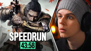 SEKIRO: Completo com todos os chefes em 43 MINUTOS! - Speedrun disso devia ser proibido! 😲🤯